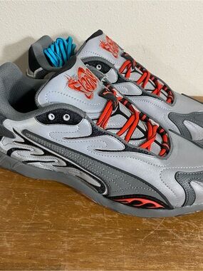 PUMA x A$AP Rocky Inhale Reflective Silver Gray Red 405383-01 - Size 9
